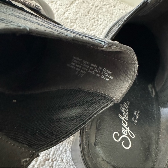 Seychelles Moto Western Mule Bootie Leather Black Sz 9.5 - Picture 3 of 6